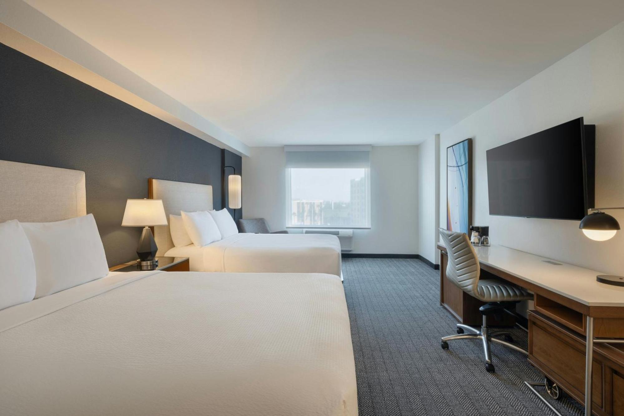 Queen Room Two Queen Beds Roll Shower City View Mobility Hearing Accessible