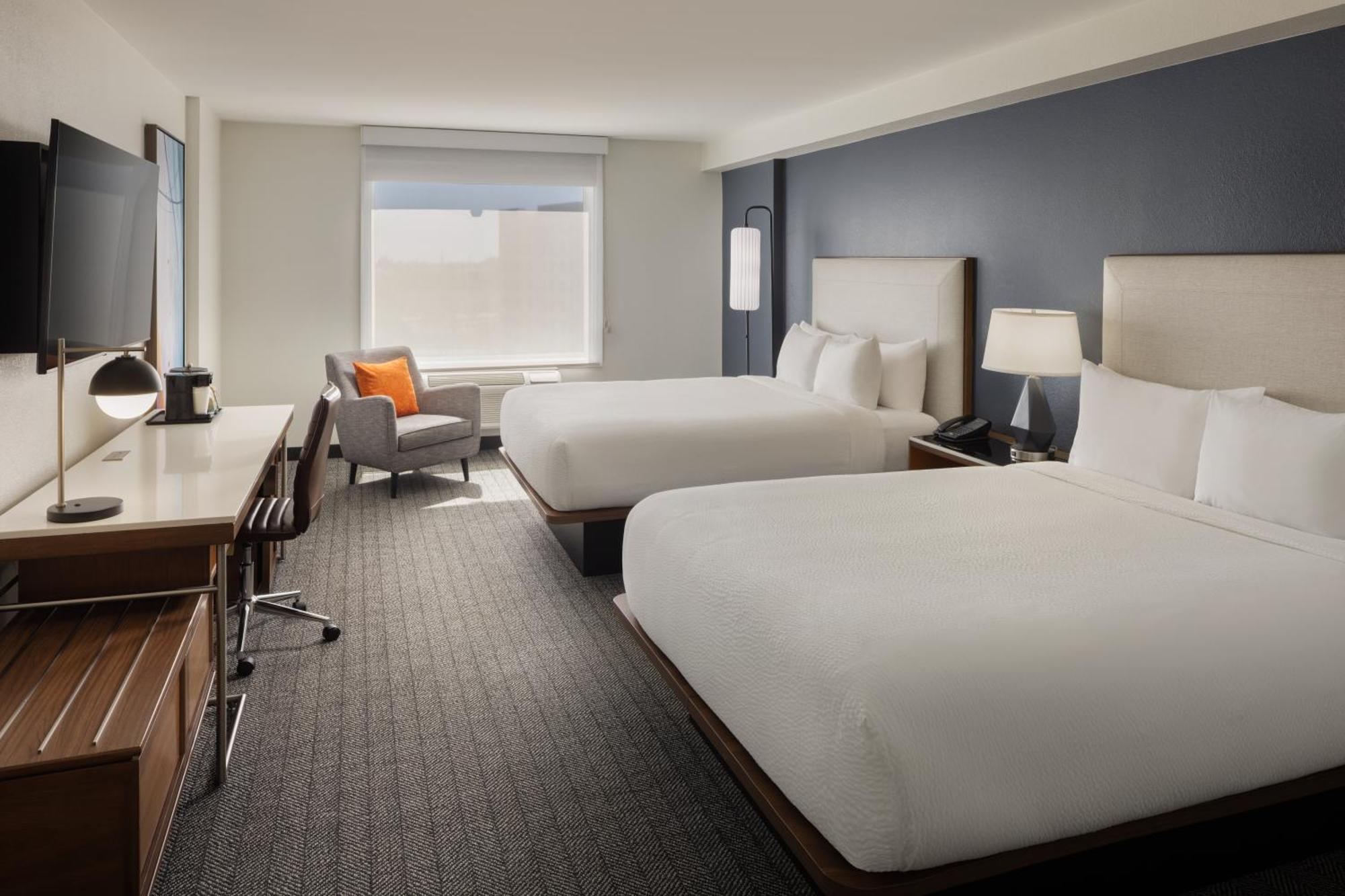 Queen Room Two Queen Beds Roll Shower City View Mobility Hearing Accessible